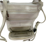 New WHITE Small Leathers Crossbody Messenger Purse Bag  Adjustable Strap