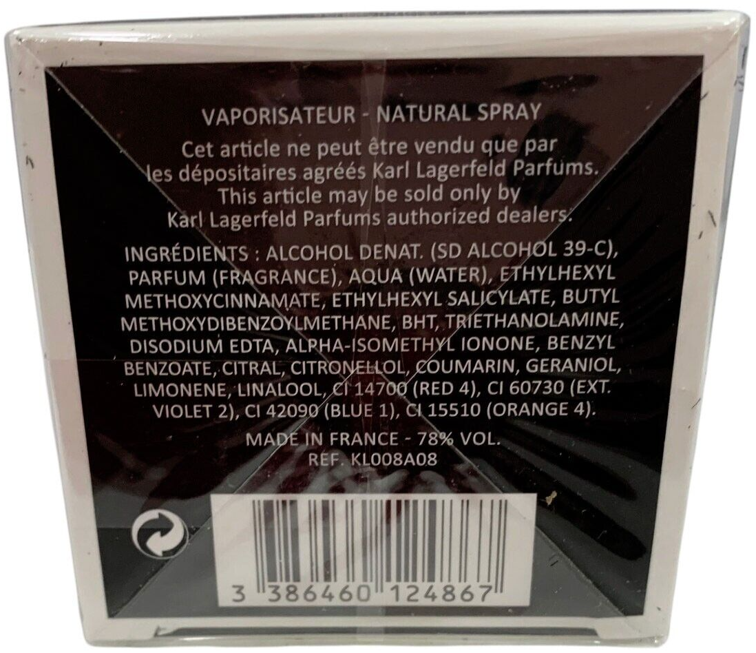 Karl Lagerfeld BOIS D'AMBRE Eau de Toilette Spray for Men 3.3oz NEW SEALED BOX