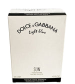 Dolce & Gabbana Light Blue Sun Pour Homme EDT Spray 4.2oz New in White Box
