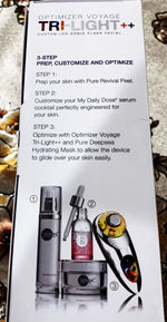 SKIN INC SUPPLEMENT BAR Optimizer Voyage Tri-Light++ Sonic LED Facial NEW IN BOX