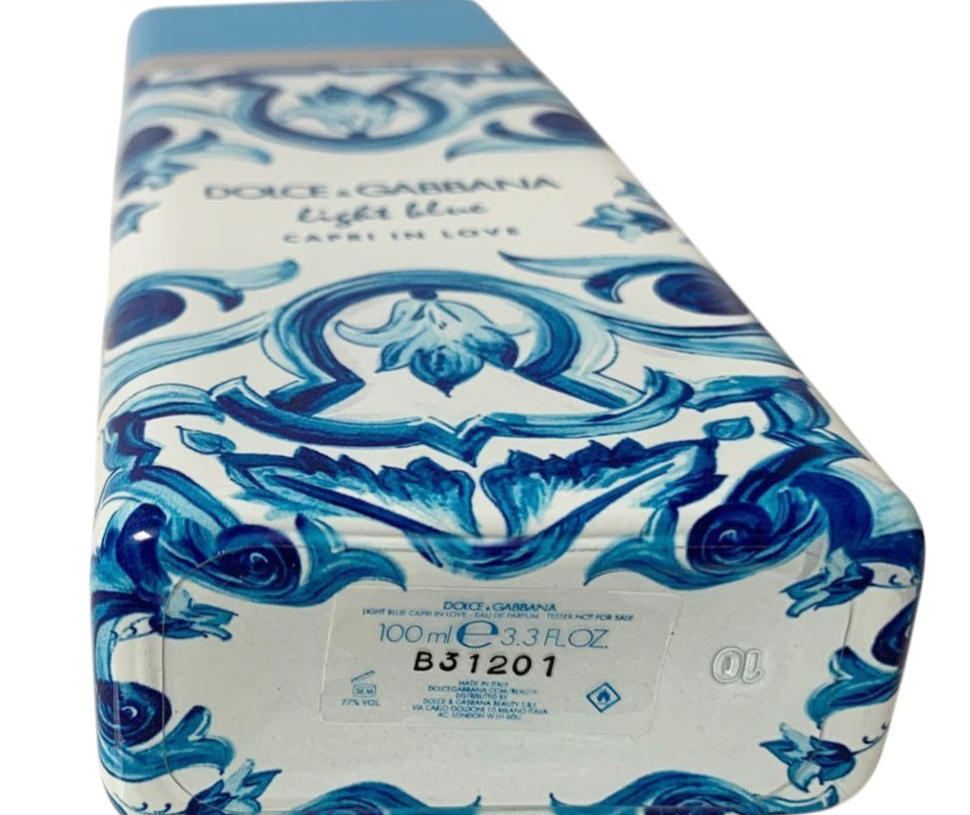 Dolce and Gabbana Men's Light Blue Capri In Love EDP Spray 3.4oz/100ml White box