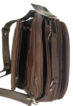 Brown Large Cowhide Leather Messenger Crossbody Shoulder Bag Satchel for Men
