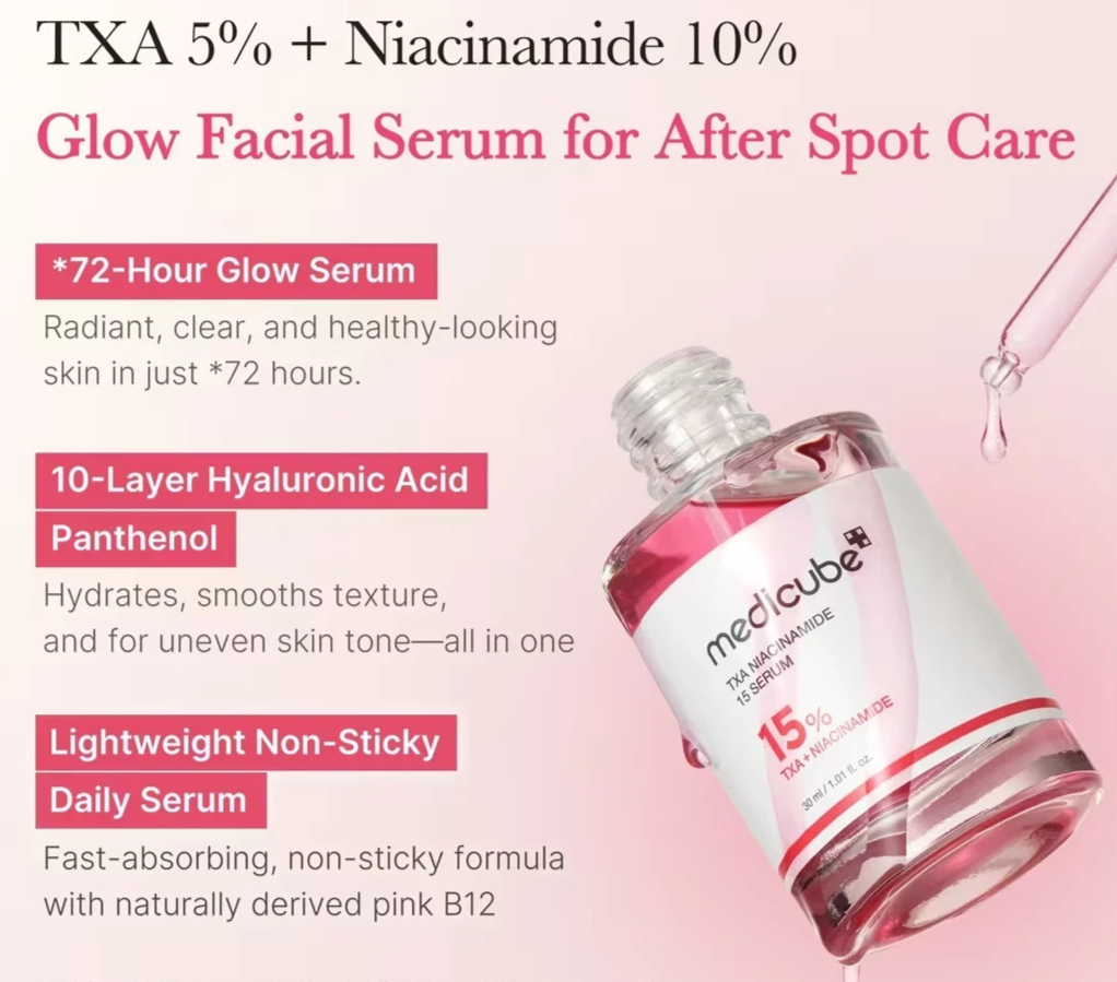 MEDICUBE TXA Niacinamide 15% Serum 30ml - Brightening Dark Spot Care Exp. 11/28