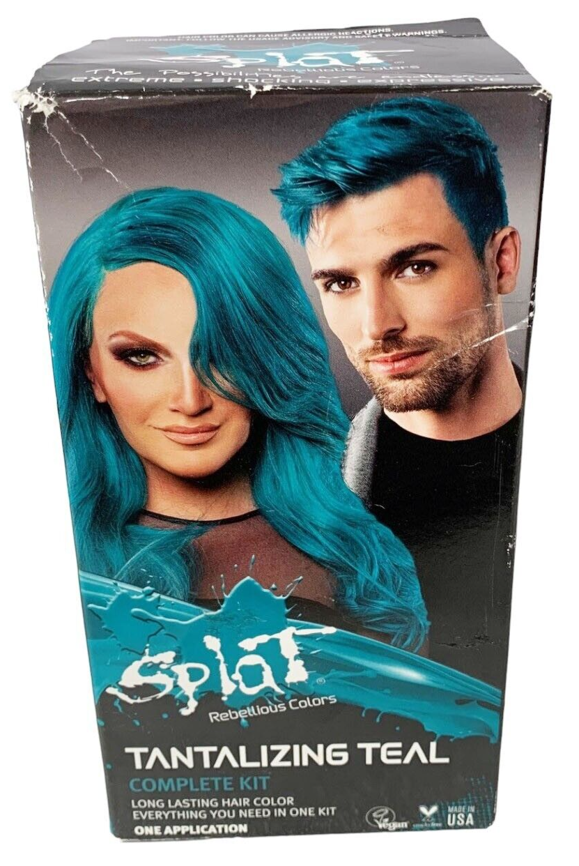 Splat Rebellious Colors Tantalizing Teal Complete Color Kit Long Lasting Sealed