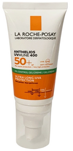 LA ROCHE-POSAY ANTHELIOS UVMUNE 400 50+GEL-CREAME OIL CONTROL SET OF 2 EX. 10/28