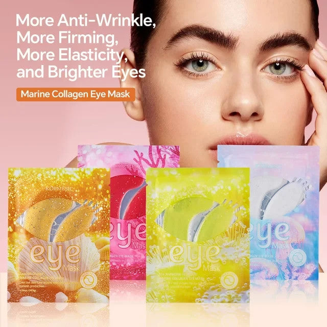 Marine Collagen Eye Gel Mask For Puffy, Fine Wrinkles & Dark Circles 16 Pairs