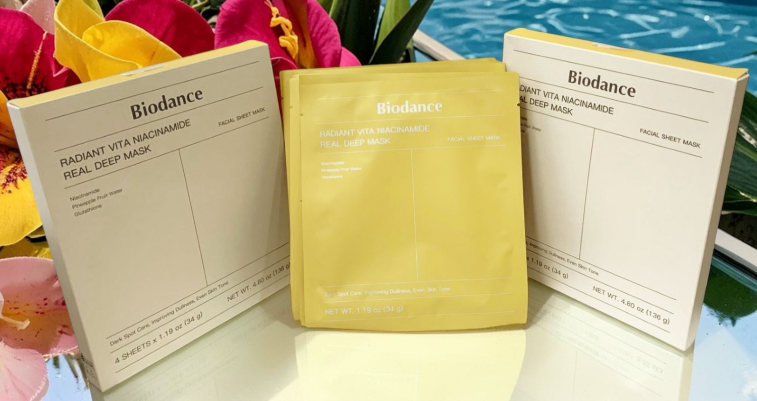 Biodance RADIANT VITA NIACINAMIDE REAL DEEP MASK PACK OF 8 - DARK SPOT CARE