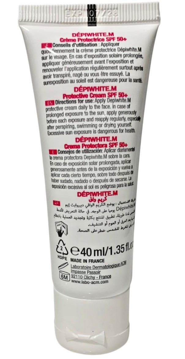 ACM Laboratoires Depiwhite. M Protective Cream SPF50+ 40ml EXP 07/2028 READ