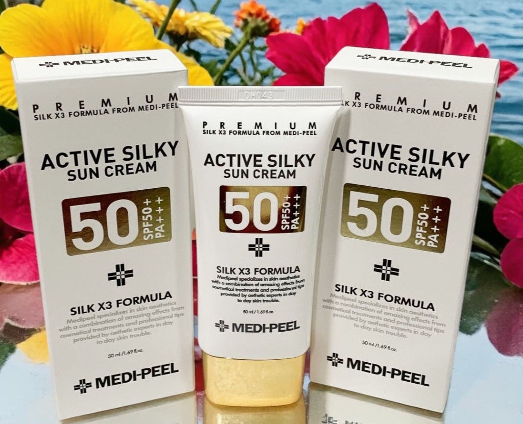 MEDI PEEL Active Silky Sun Cream SPF50+ PA+++ 50ml /1.69oz Exp 02/28 SET of 2