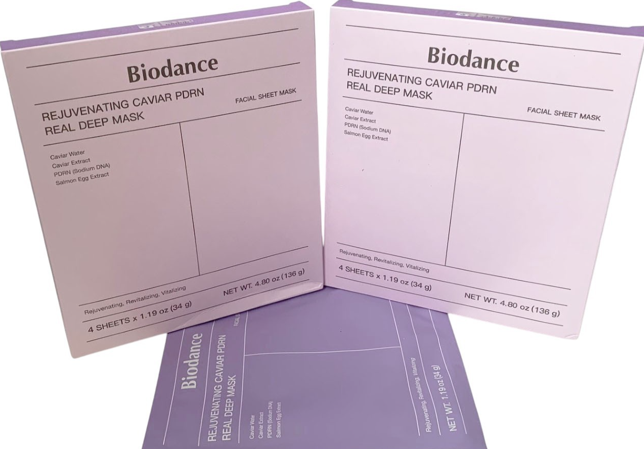 Biodance Rejuvenating Caviar PDRN Real Deep Mask 8 Sheets Korean EXP 09/28