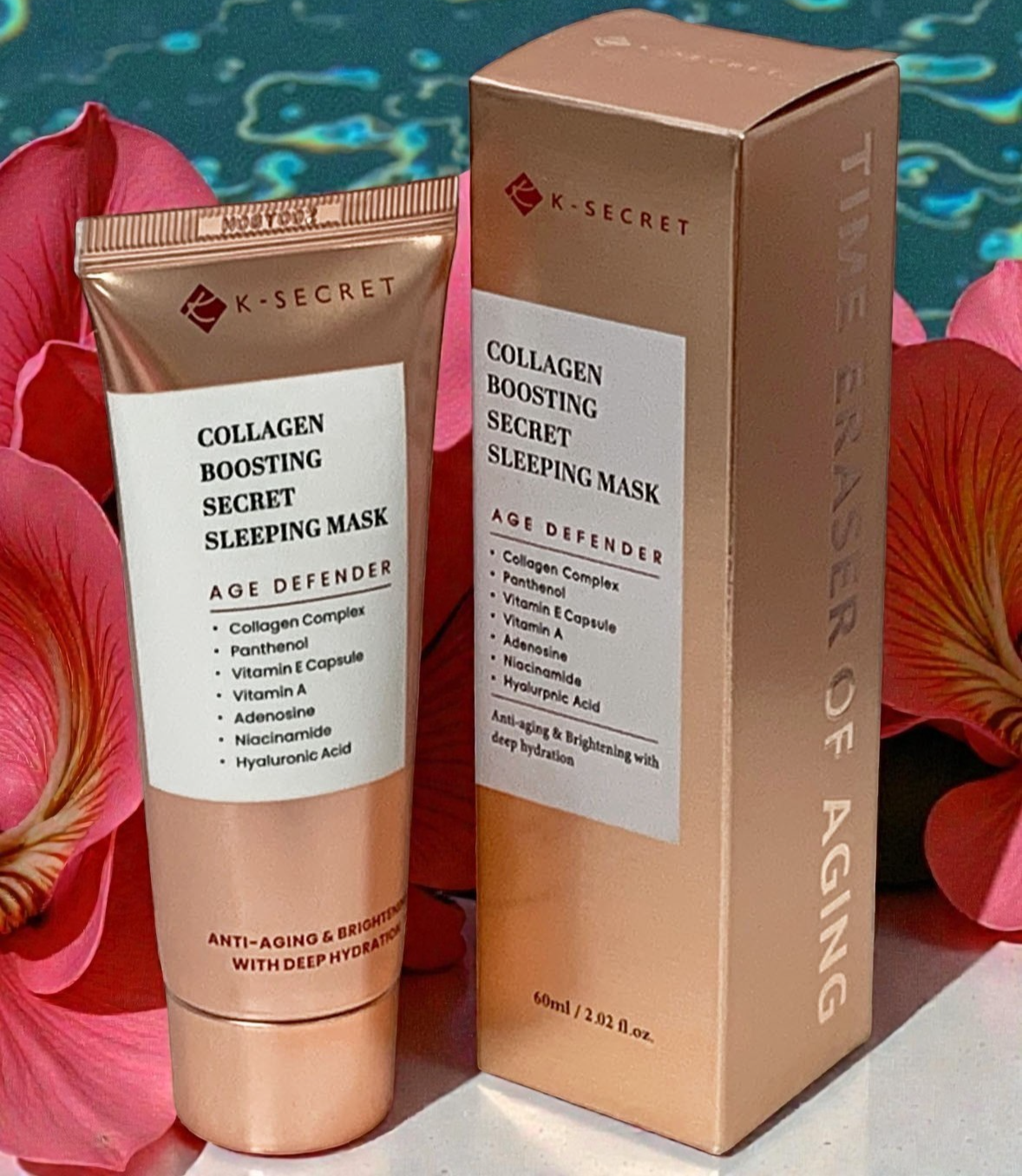 K-SECRET Collagen Boosting Secret Sleeping Mask 60ml Anti Aging Cream EXP 08/28