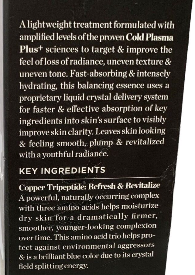 Perricone MD Cold Plasma Plus+ The Essence 4.7 oz/140 ml - New In Box