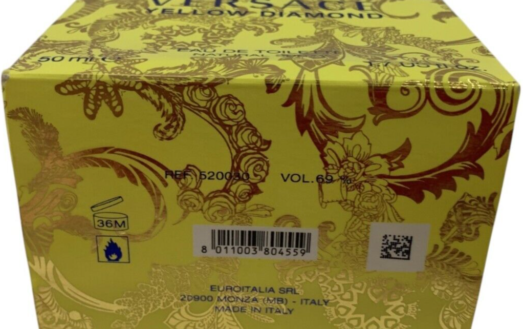 Versace YELLOW DIAMOND 1.7oz EAU DE TOILETTE SPRAY DISCONTINUED 2015 FORMULA