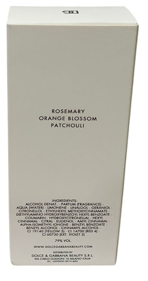 DOLCE & GABBANA EAU DE TOILETTE SPRAY 100ml /3.3oz for WOMEN New Same As Photo