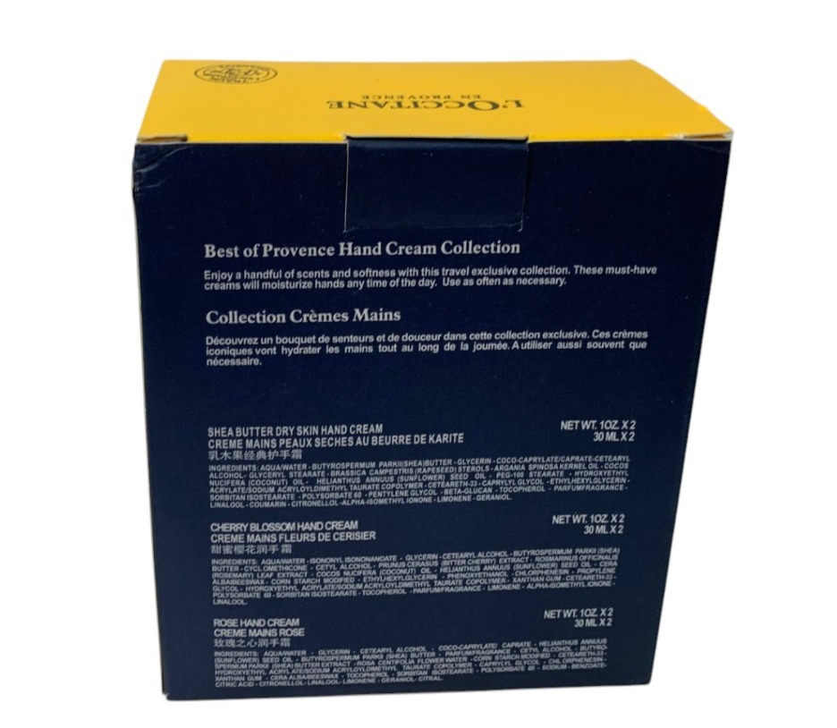 L'Occitane BEST OF PROVENCE HAND CREAM COLLECTION TRAVEL EXCLUSIVE 6 ps+GIFT BAG