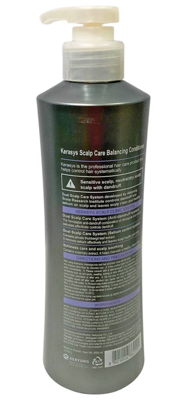 KERASYS BALANCING CONDITIONER  ITCHING-RELIEVING & SENSITIVE SCALP  20.2oz/600ml