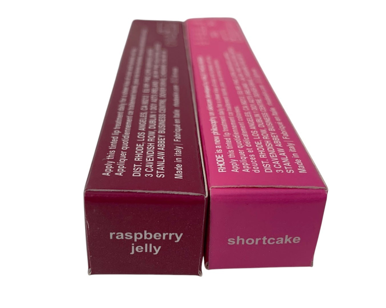 Rhode Peptide Lip Tint 10ml Shea Butter Sheer SET of 2 SHORTCAKE & ROSTBERRY JEL