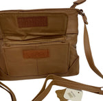 Brown Lt Cowhide Leather Small Handbag Crossbody Shoulder Bag  Purse for Women