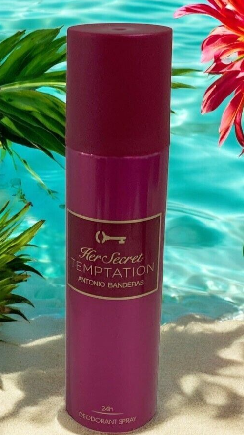 Antonio Banderas Her Secret Temptation 24h Deodorant Spray 5.1oz 2 Pack