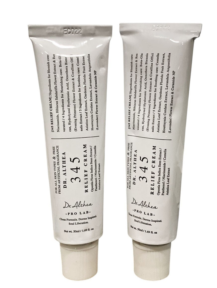 Dr. Althea 345 Relief Daily Face Moisturizer Cream 1.69oz Exp. 05/28 Pack of 2