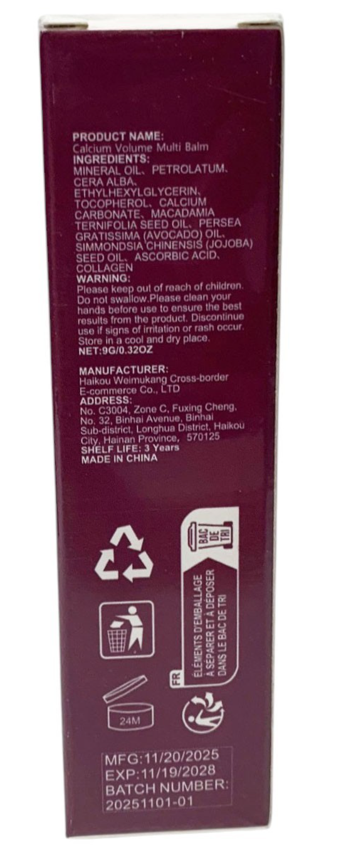 Calcium Volume Multi Balm Wrinkle Core Stick  Anti-aging 9g Pack of 2 Exp 11/28