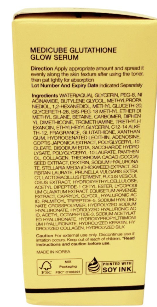Medicube Glutathione Glow Serum 30g/1oz Brightening, Korean Cosmetics, K-Beauty