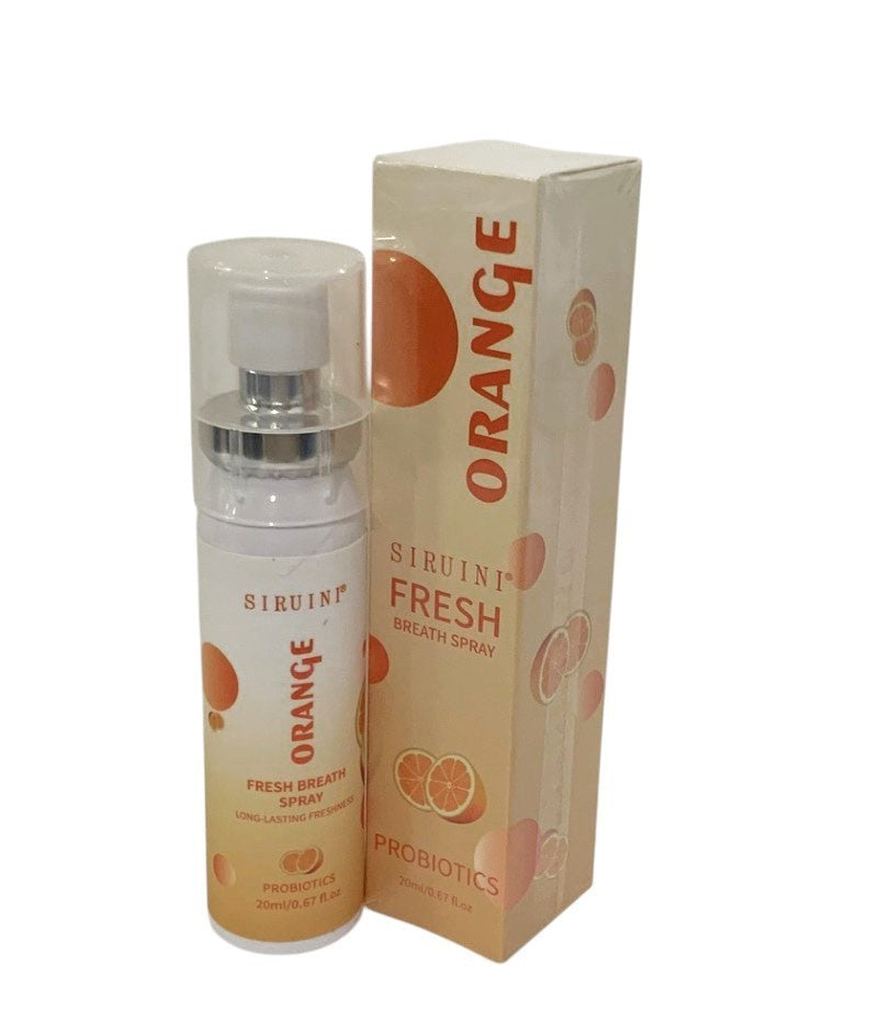 SIRUINI PROBIOTICS FRESH BREATH MOUTH SPRAY PEACH, ORANGE, WATERMALON 20ml-3pack
