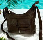 Brown Women Vintage Leather Cross Body Shoulder Bag Handbag Purse Hobo Satchel