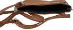 Brown Lt Cowhide Leather Small Handbag Crossbody Shoulder Bag  Purse for Women