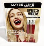 SET OF 3 PCS OF MAYBELLINE SUPER STAY MATTE INK LIQUID LIP COLOR 0.17oz EACH NEW