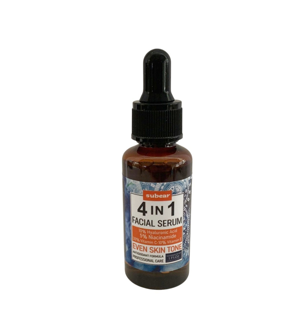 4 IN 1 FACIAL SERUM 30% Vitamin C Hyaluronic Acid Niacinamide Vitamin E 30ml/1oz