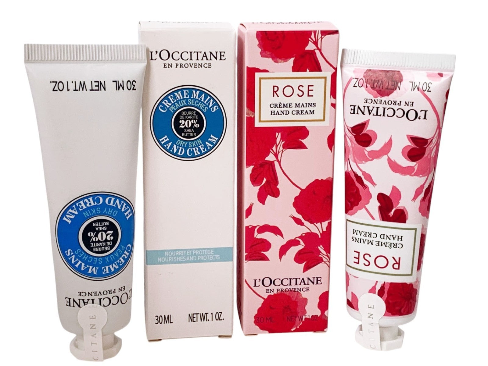 L'Occitane En Provence Shea Butter & Rose Hand Cream Duo- 30ml Each Set of 2
