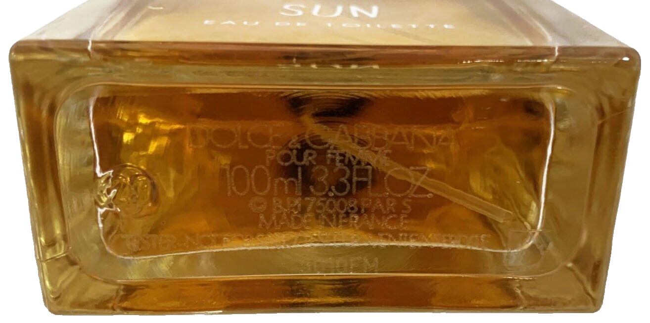 Dolce & Gabbana Light Blue Sun 100ml/3.4oz Eau De Toilette Spray in White Box
