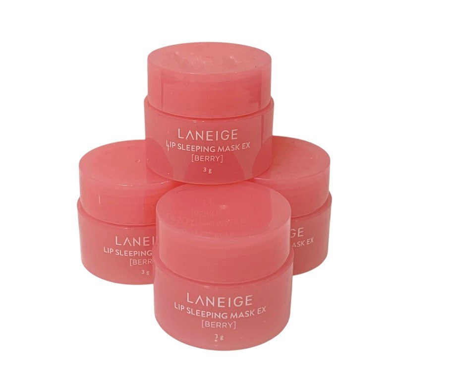LANEIGE Lip Sleeping Mask EX Berry 3g Lip Care Moisture Treatment Set of 4