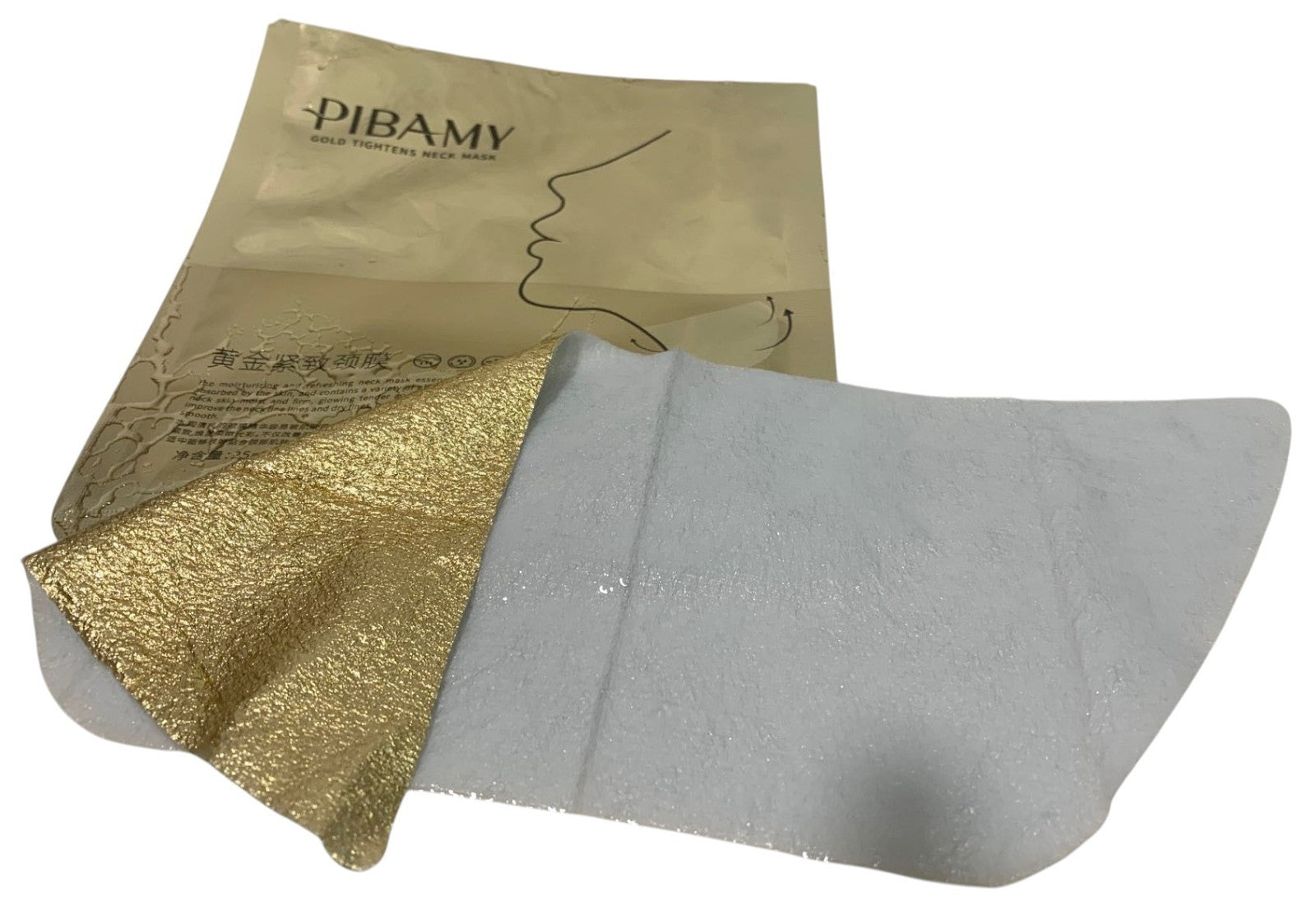 Gold Neck Mask Anti-Wrinkle Firm Anti Aging Necks Skin Care 10pcs box Exp 07/28