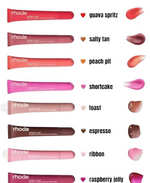 Rhode Peptide Lip Tint 10ml Shea Butter Sheer SET of 2: SALTY TAN & RIBBON