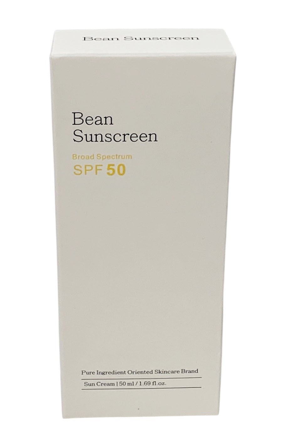 Bean Sunscreen-Lightweight SPF 50 No White Cast Sun Cream 50ml SET OF 2 Ex 08/28