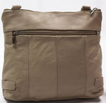 IVORY MEDIUM WOMEN COWHIDE LEATHER STYLISH CROSS BODY SHOULDER BAG SATCHEL HOBO