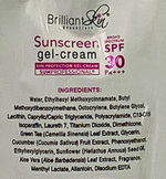 Brilliant Skin Essentials Sunscreen Gel-Cream SPF30 Sachet SET OF 2 (50g each)