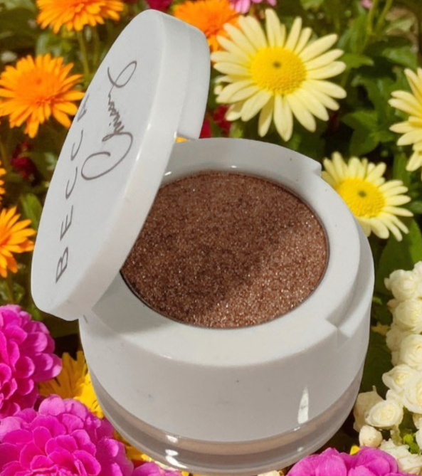 Becca-Chrissy-Glow Souffle Eyeshadow Highlighter Duo-CINNAMON CHURRO NEW