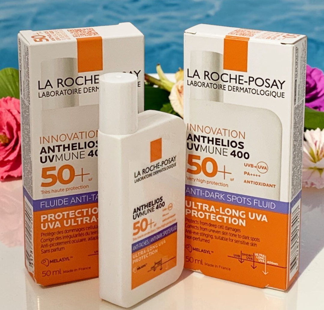 La Roche Posay Anthelios UVMune 400 SPF50+ Anti-Spots Fluid 50ml EXP 09/28-2 SET