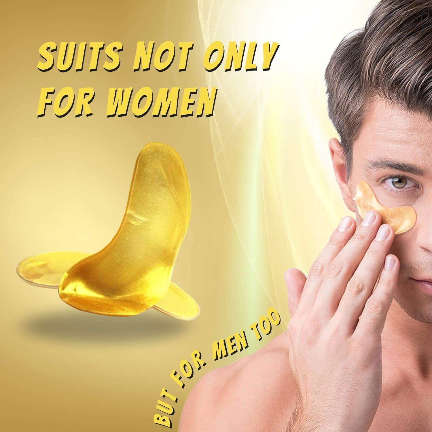 10 Pairs Collagen Crystal Gold Powdered EYE Mask, Anti Aging Wrinkle Exp 04/2028