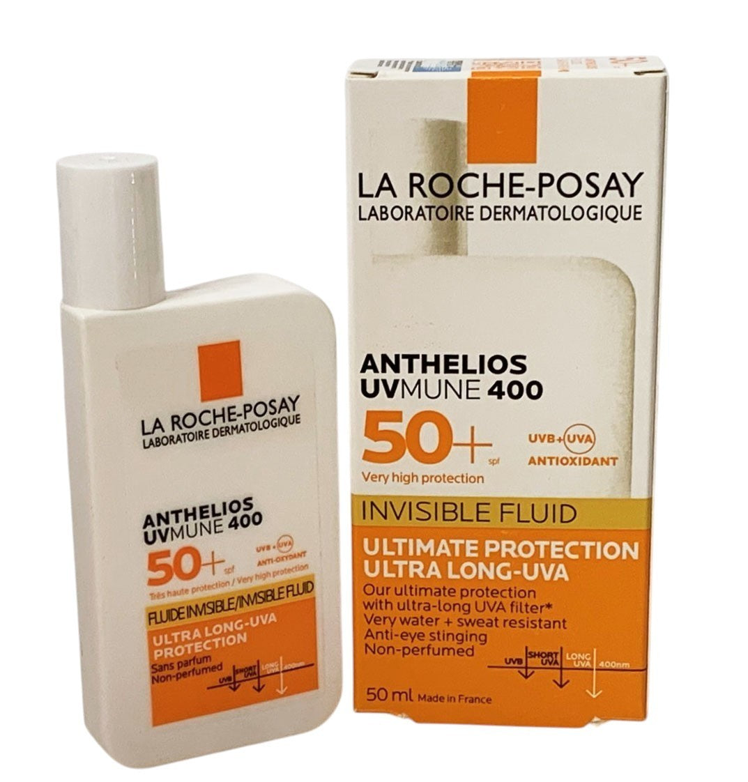 LA ROCHE- POSAY ANTHELIOS UVMUNE 400  SPF50 + INVISIBLE FLUID  50ml EXP 10/28