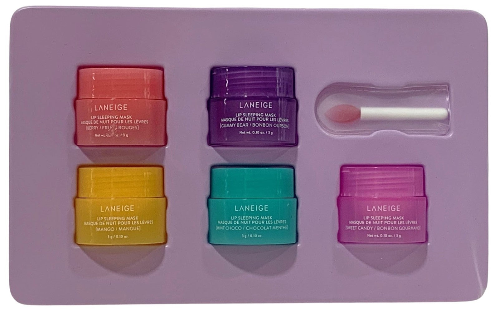 LANEIGE Midnight Minis Lip Sleeping Mask Set 5 pcs x 3g each