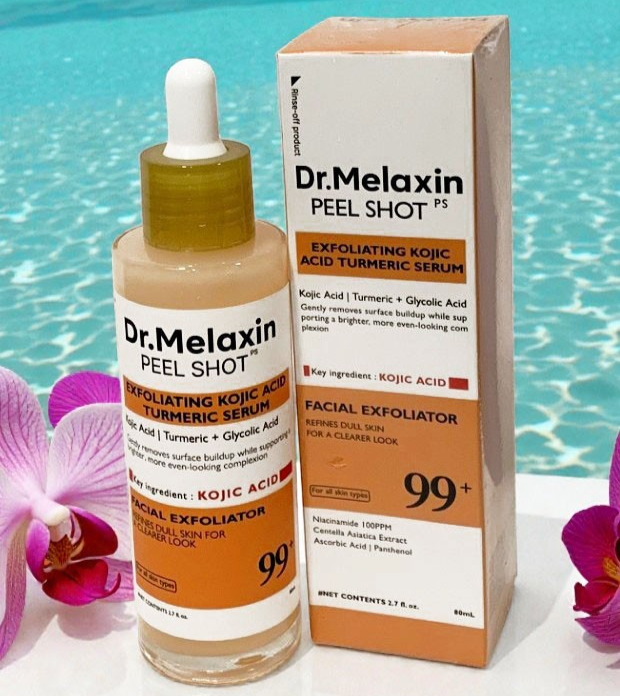 Dr.Melaxin Peel Shot Exfoliating Kojic Acid Turmeric Serum 2.7oz K-Beauty FRESH
