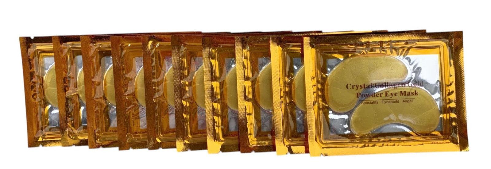 10 Pairs Collagen Crystal Gold Powdered EYE Mask, Anti Aging Wrinkle Exp 04/2028