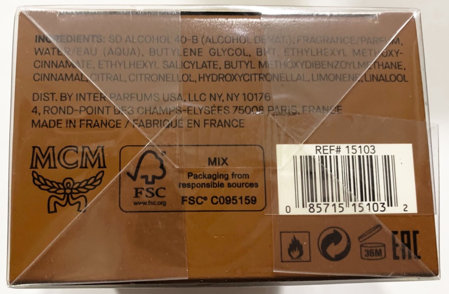 MCM EAU DE PARFUM NATURAL SPRAY For WOMEN 1 fl oz / 50 ml NEW IN SEALED BOX