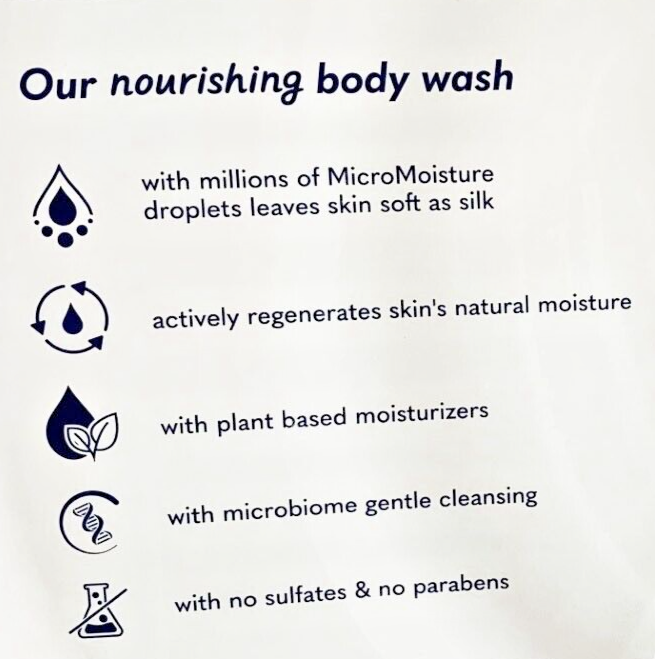 Dove Deep Moisture Nourishes The Driest Skin Body Wash 2 Pack 23 FL Oz Each