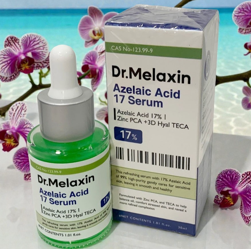 DR.MELAXIN AZELAIC ACID 17% SERUM ZINK PCA+3D Hyal TECA for Oily, Acne Skin 30ml