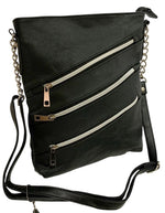 BLACK LARGE SOFT LEATHER MESSENGER SHOULDER BAG CROSS BODY SATCHEL MEN &WOMEN